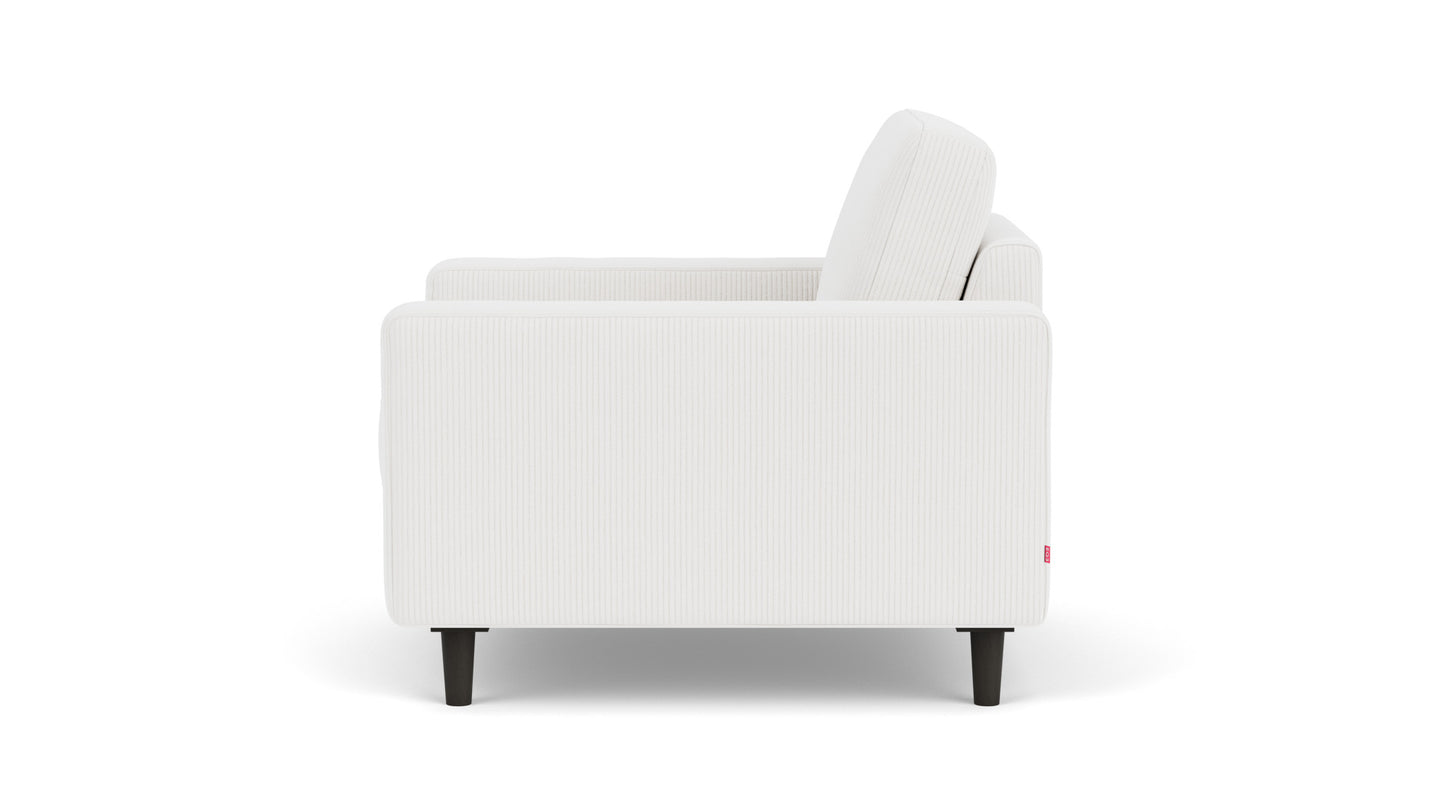 Oskar Chair - Valley Cream - Black Legs Image - 4