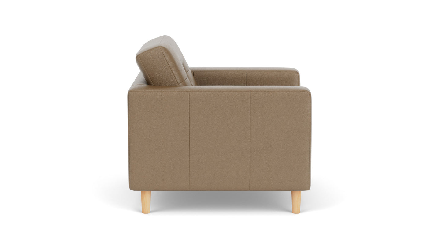 Solo Chair - Durango Pewter, Oak Legs Image - 2