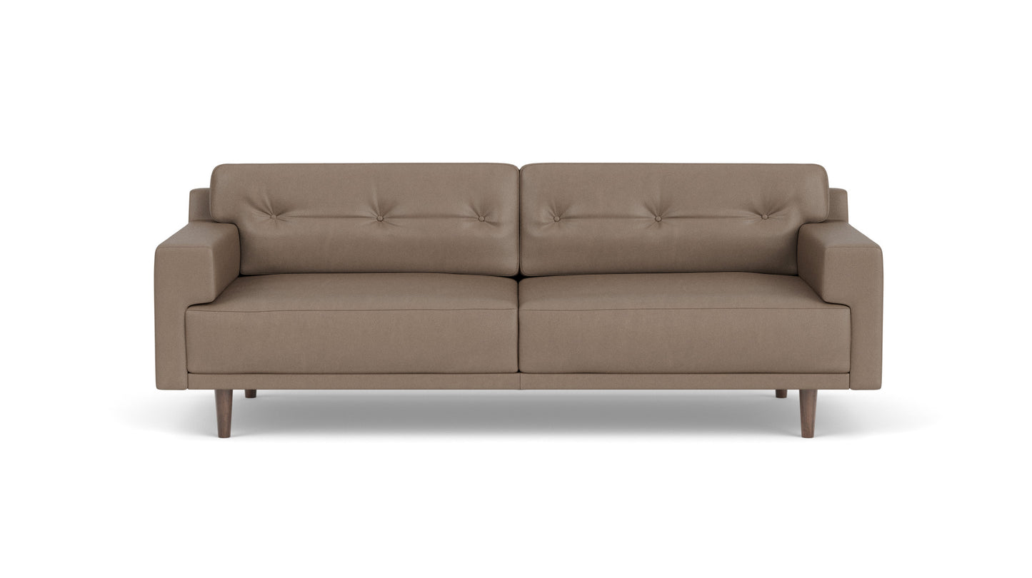Remi Sofa - Donna Camel - Walnut legs Image - 1