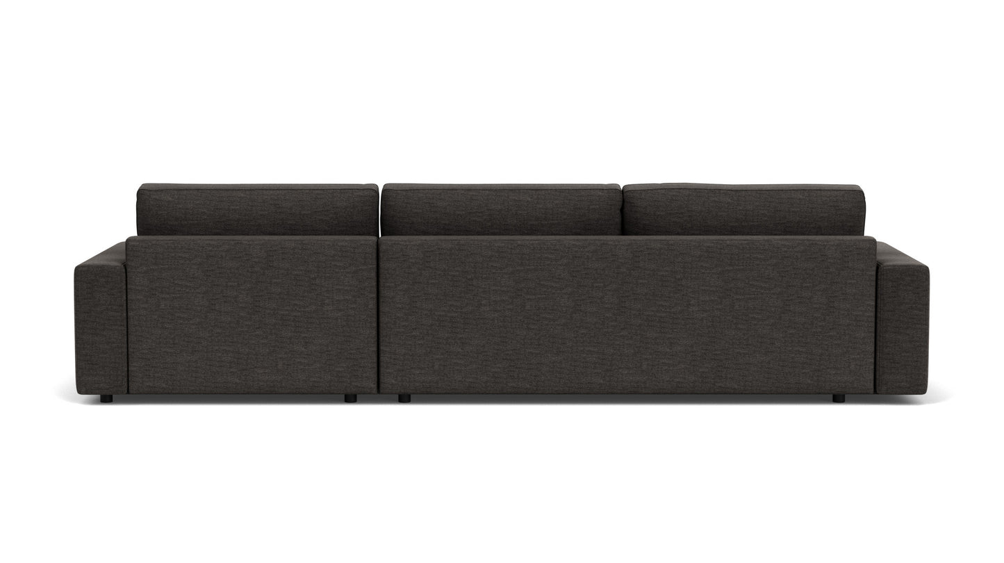 Cello 2-Piece Sectional Sofa With Chaise - Key Largo Anthracite - 1.5 inch leg Image - 3