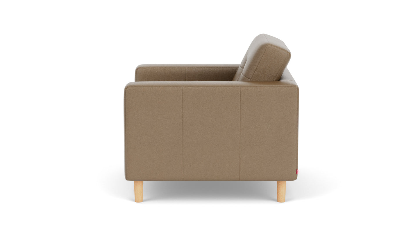 Solo Chair - Durango Pewter, Oak Legs Image - 4