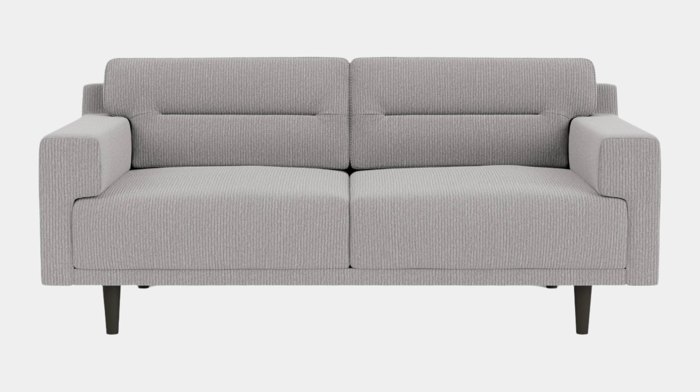 Remi Loveseat - Valley Stone - Black Image - 1
