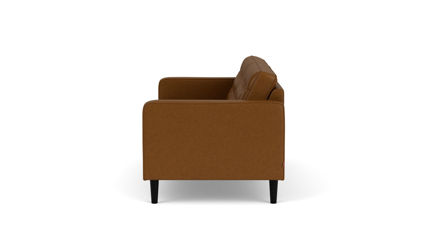 Reverie Apartment Sofa - Classic Sahara leather - Ash Black leg Image - 4
