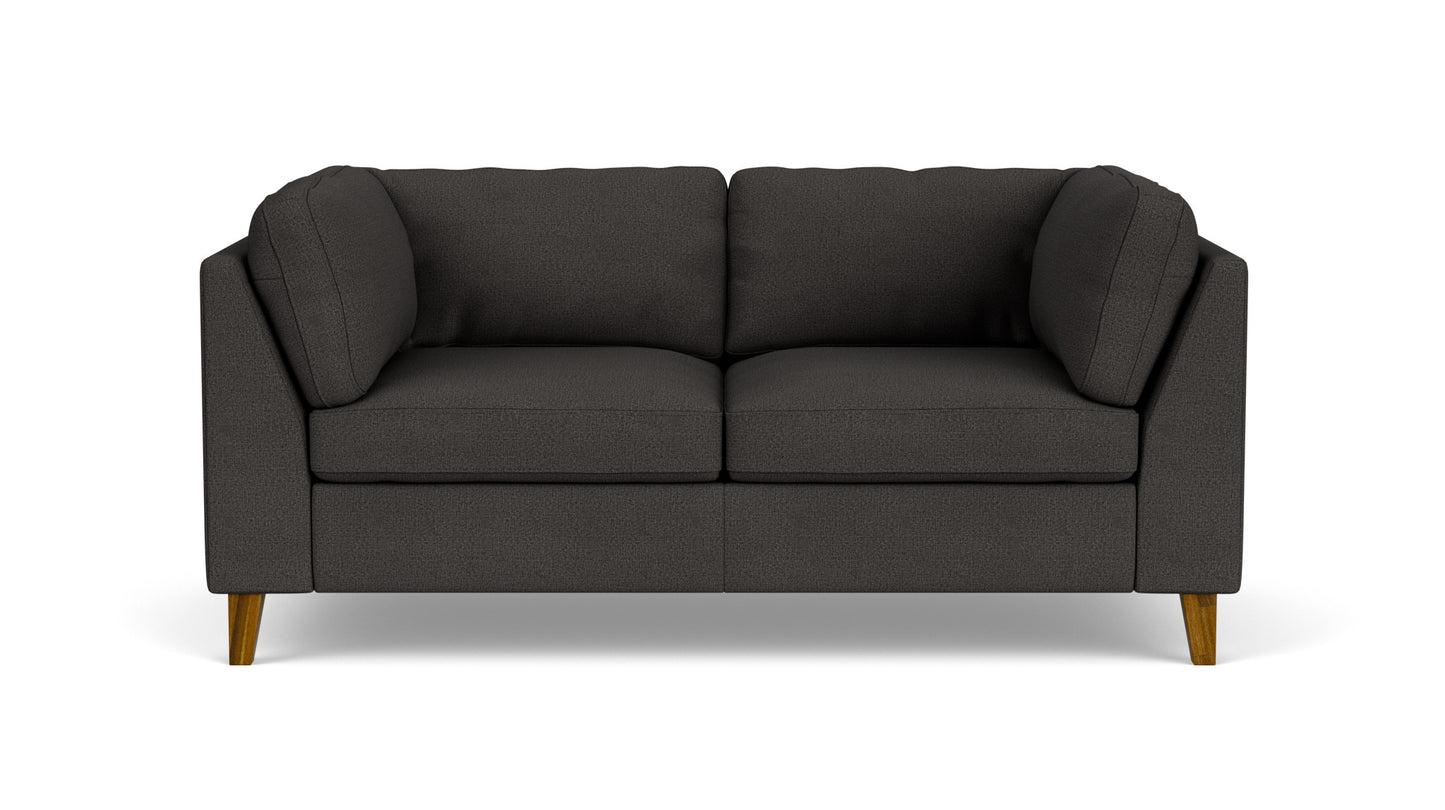 Salema Loveseat - Panama Anthracite - Java Legs Image - 1