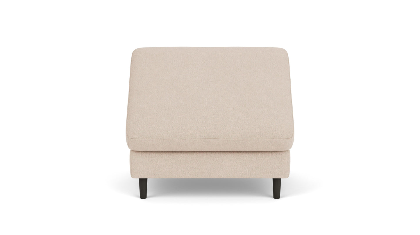 Oskar Storage Ottoman - Panama Natural - Black Legs Image - 7