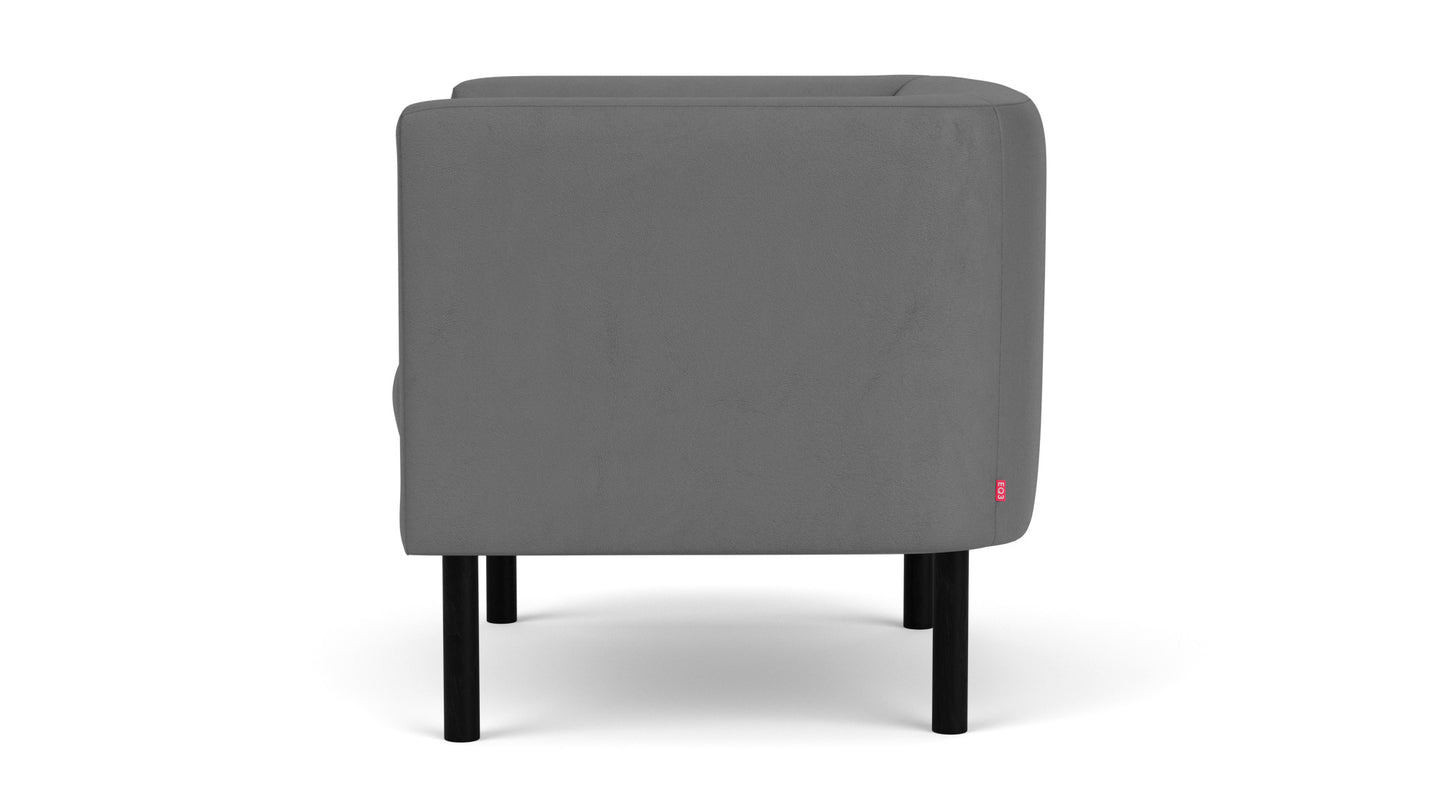 Replay Club Chair - Paloma Lava - Black Legs Image - 4