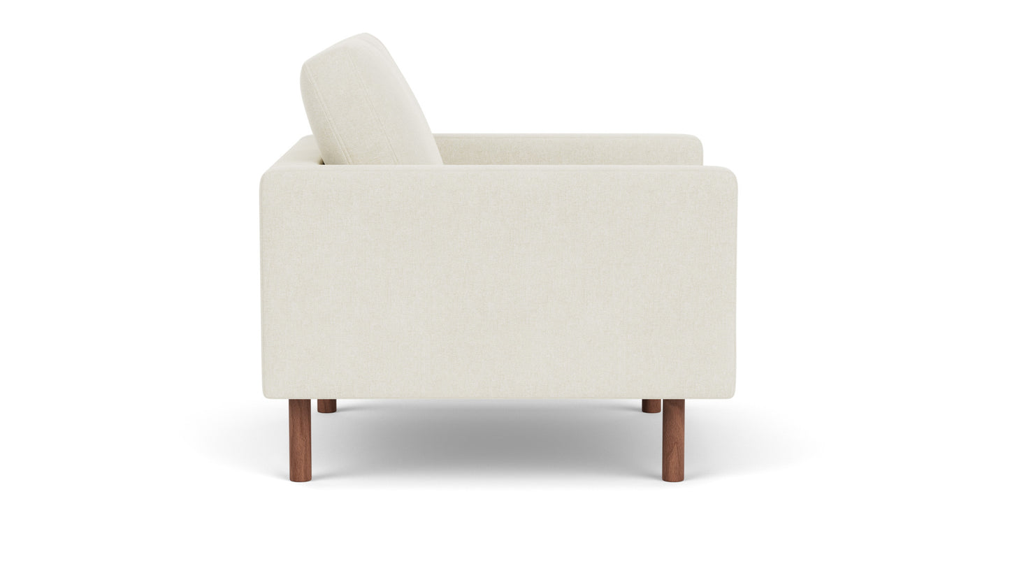 Joan Chair - Coda Marble - Walnut legs Image - 2