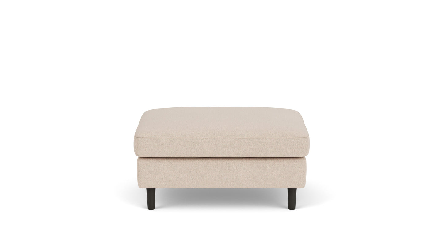 Oskar Storage Ottoman - Panama Natural - Black Legs Image - 3