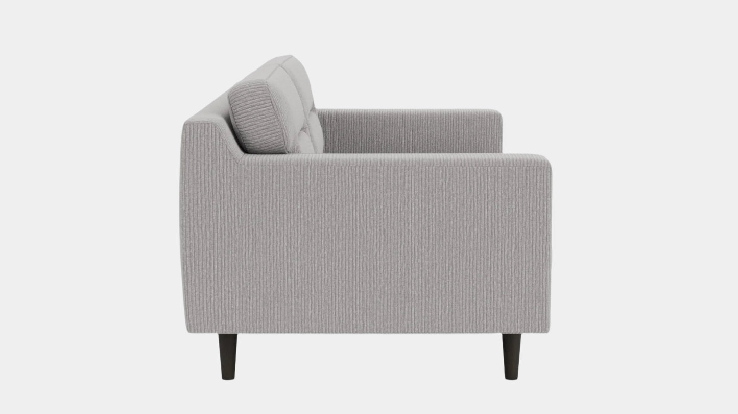 Remi Loveseat - Valley Stone - Black Image - 2
