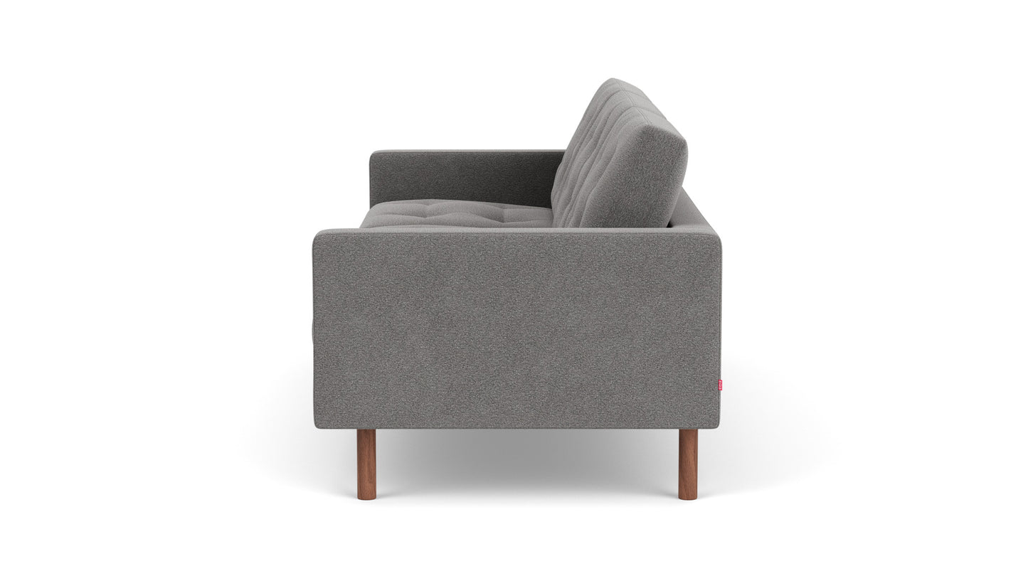 Joan Sofa - Mila Grey, Walnut legs Image - 4