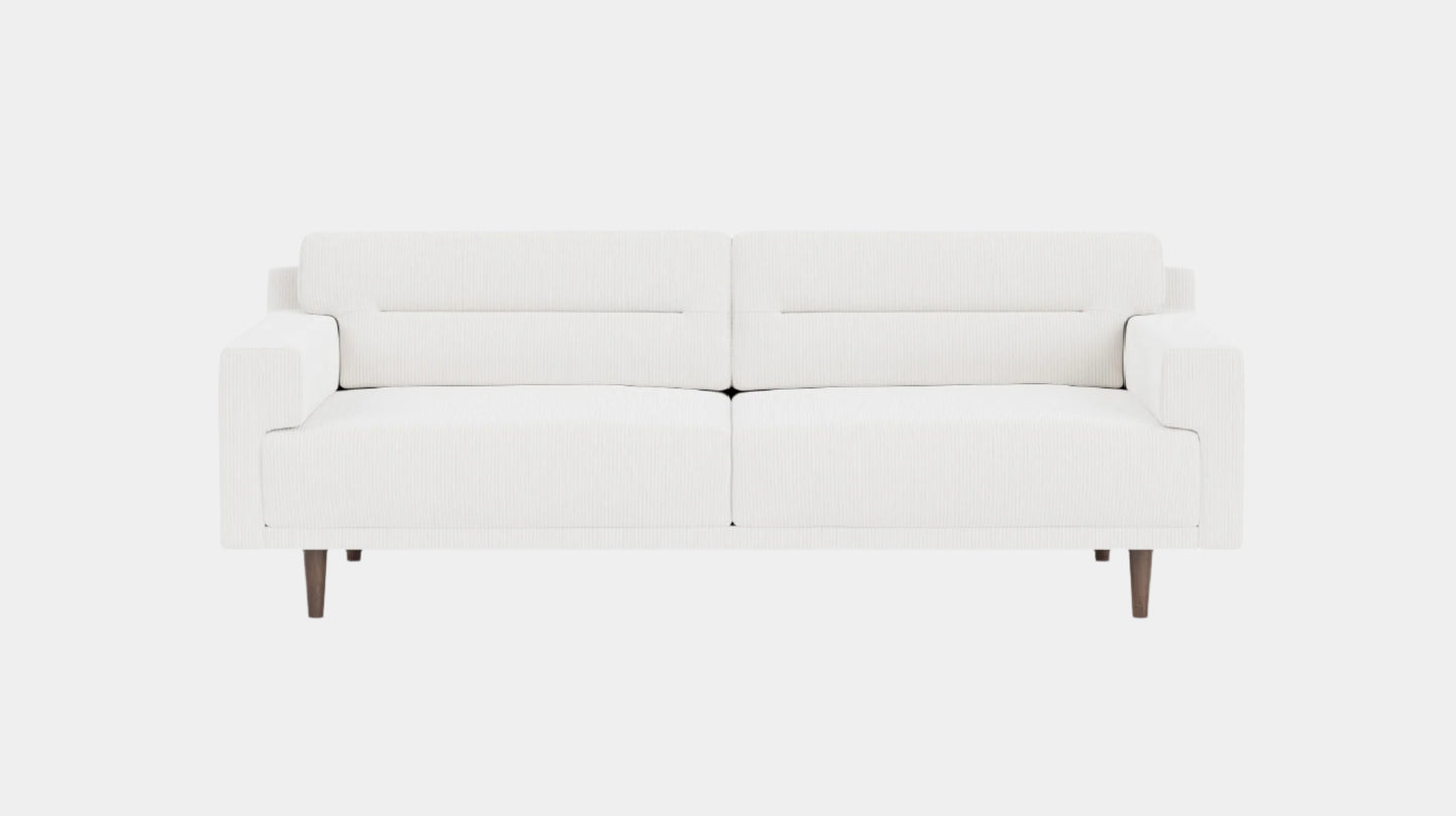 Remi Sofa - Valley Cream - Walnut Image - 1