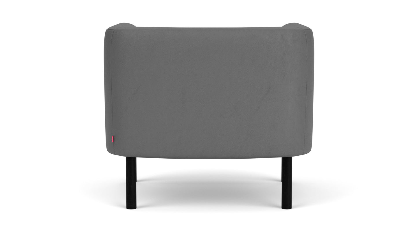 Replay Club Chair - Paloma Lava - Black Legs Image - 3