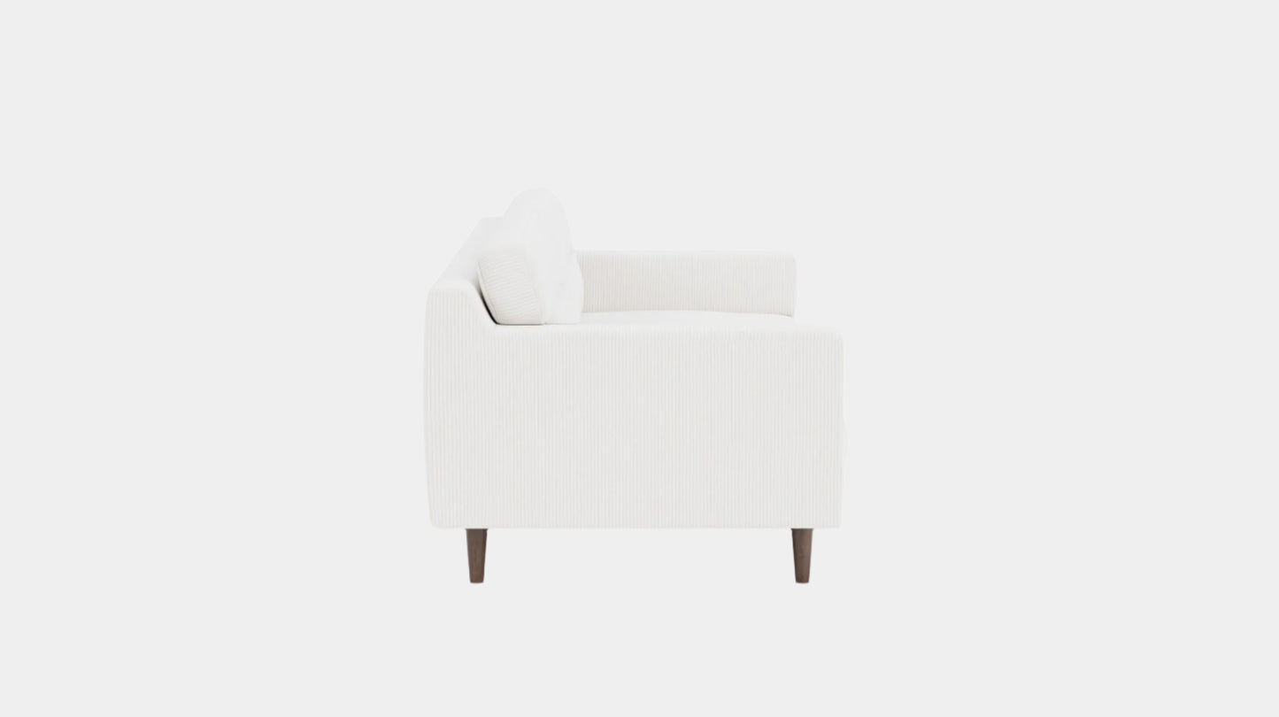 Remi Sofa - Valley Cream - Walnut Image - 2