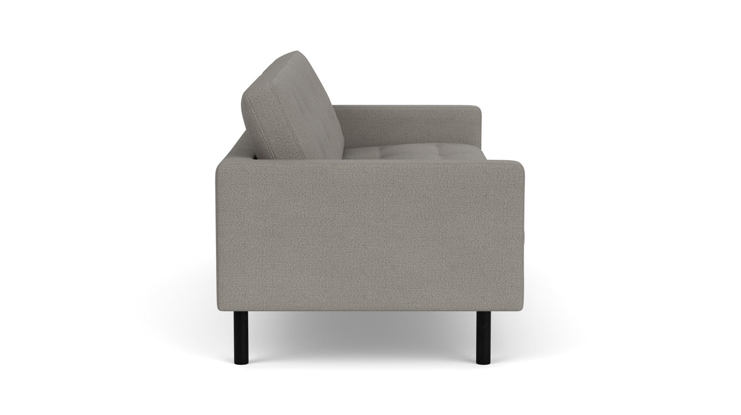 Joan Sofa - Panama Grey - Black Legs Image - 2