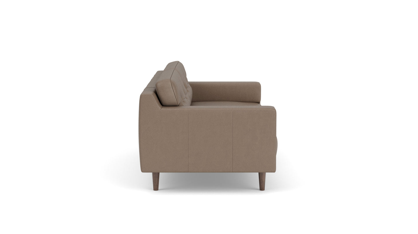 Remi Sofa - Donna Camel - Walnut legs Image - 2