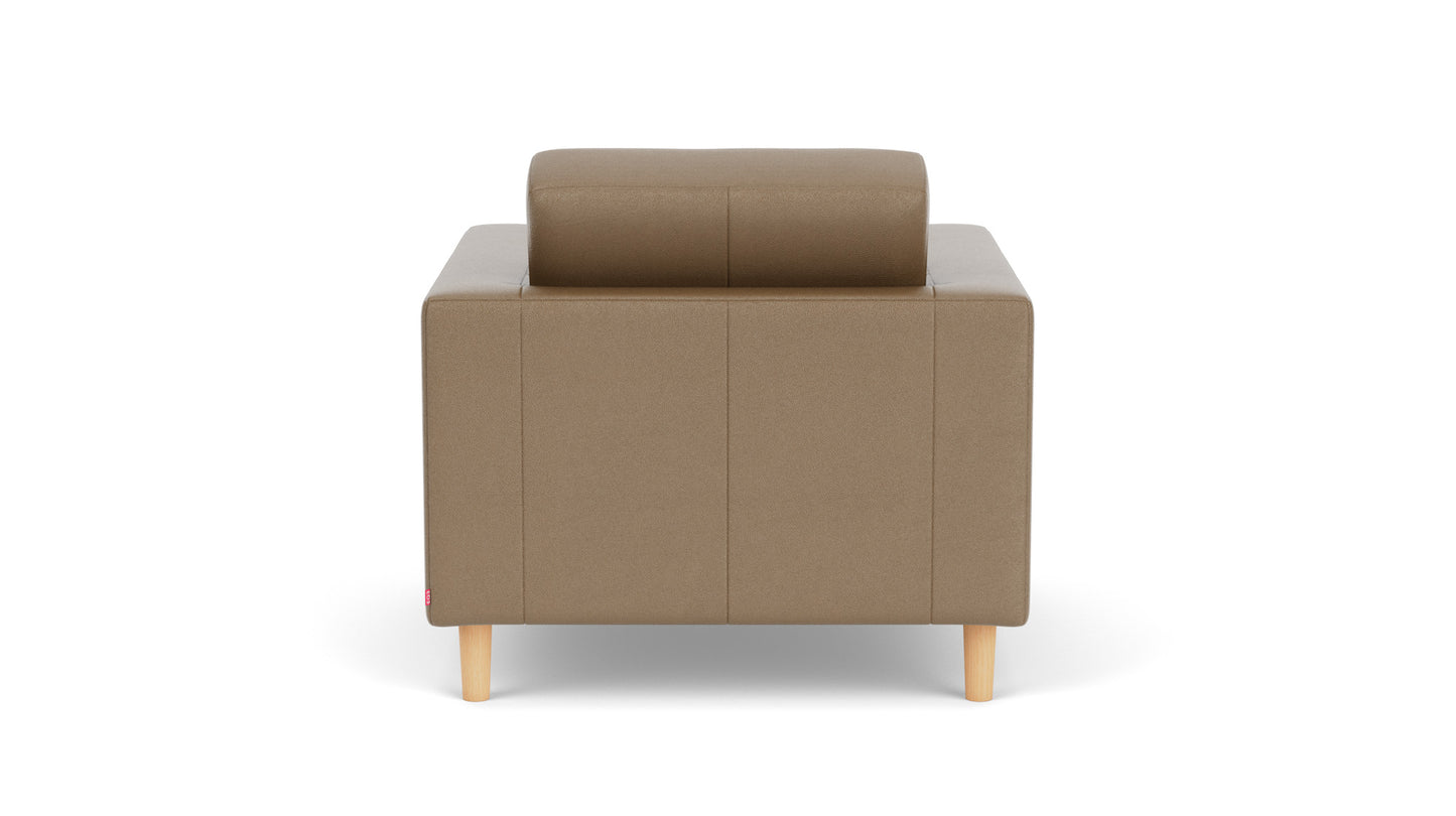 Solo Chair - Durango Pewter, Oak Legs Image - 3