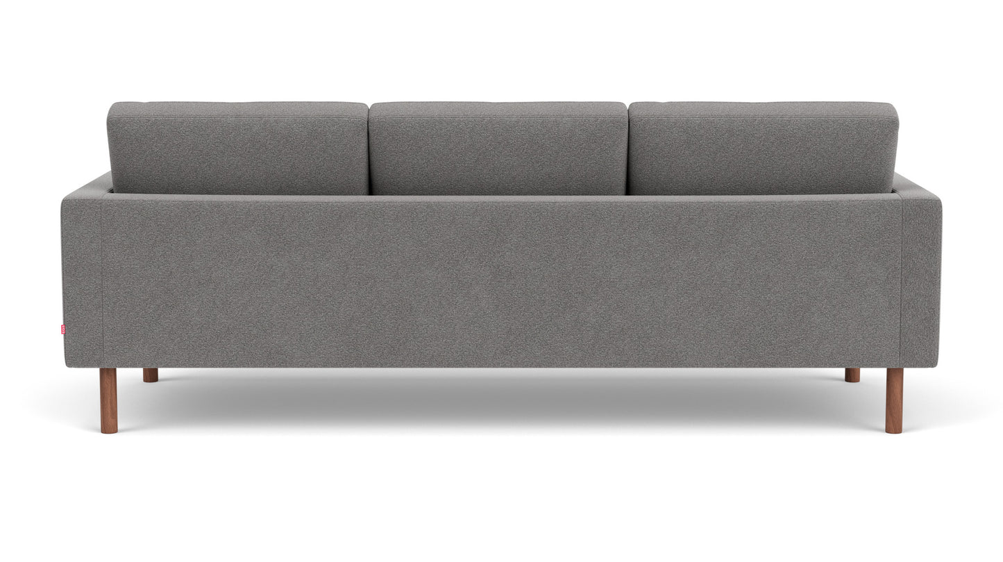 Joan Sofa - Mila Grey, Walnut legs Image - 3
