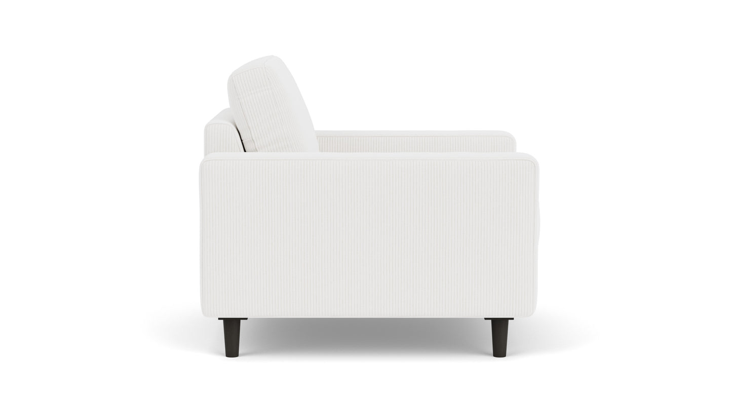 Oskar Chair - Valley Cream - Black Legs Image - 2