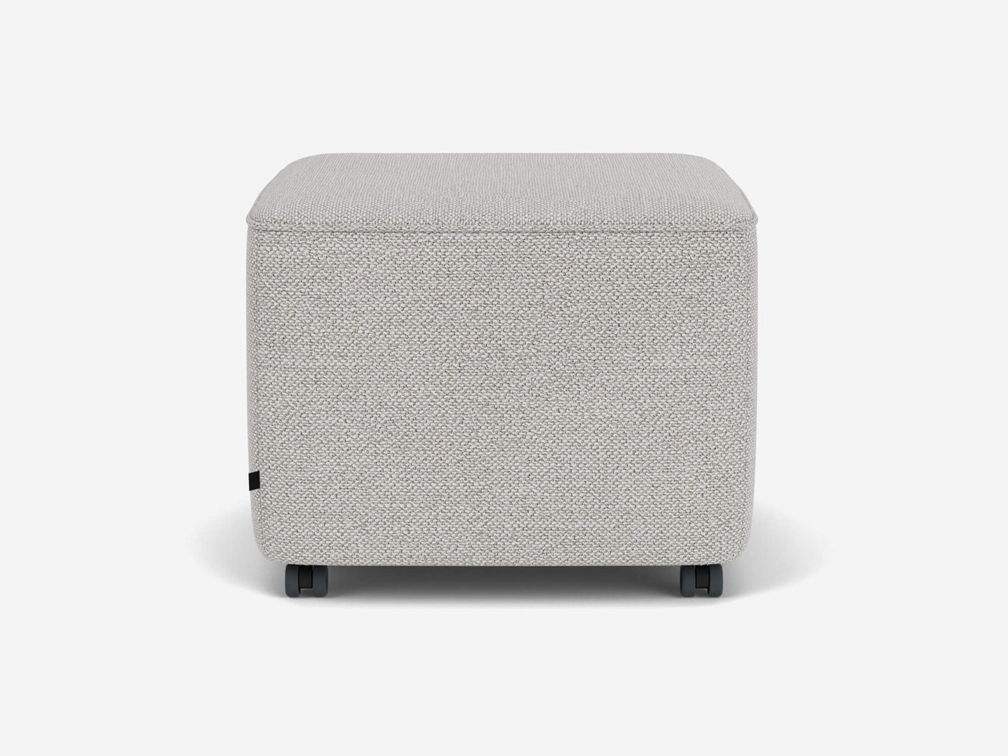The Wander Square Ottoman - Ceder Oatmeal - glide feet Image - 3
