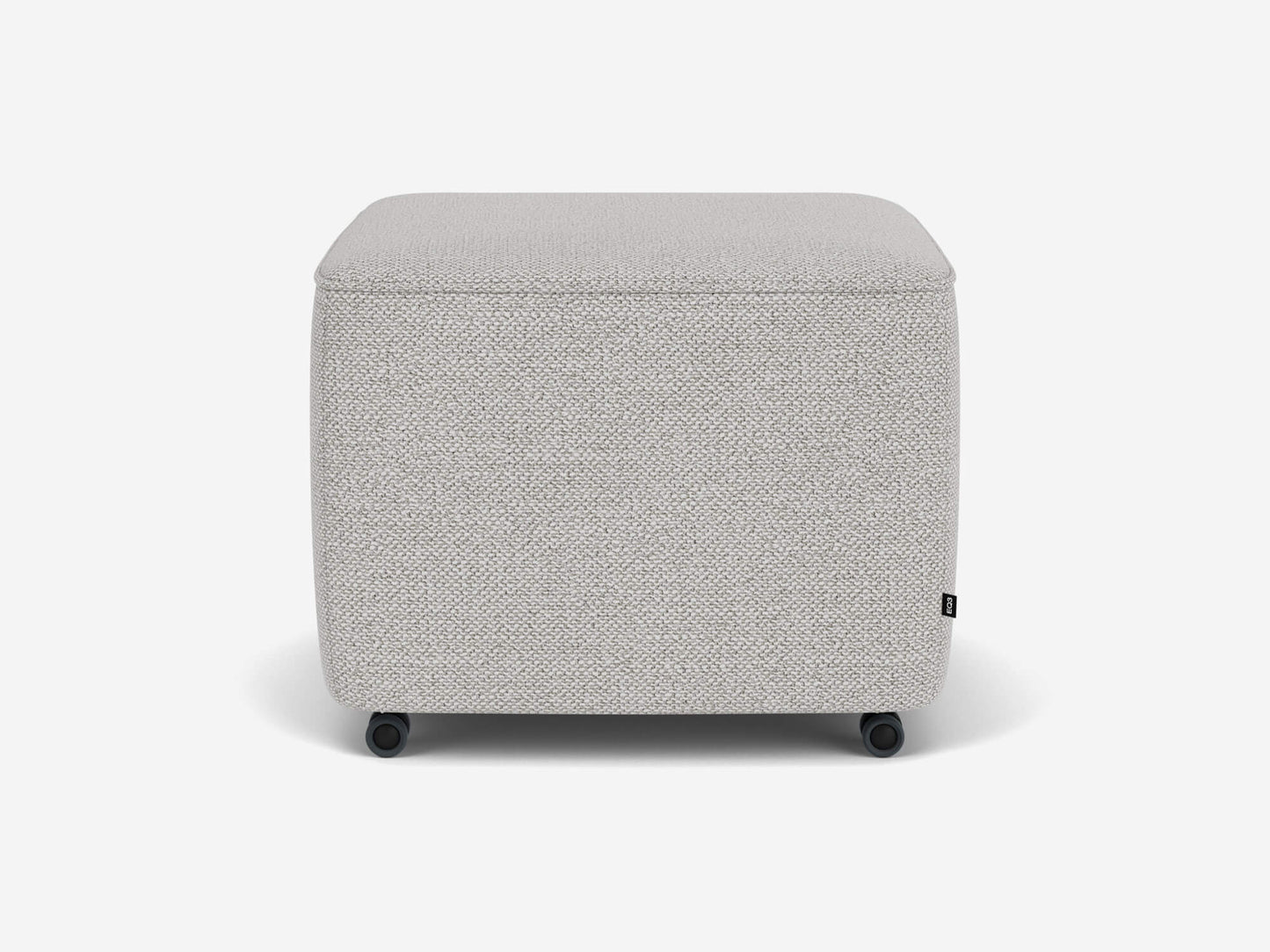 The Wander Square Ottoman - Ceder Oatmeal - glide feet Image - 5