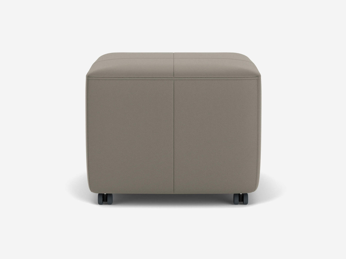 The Wander Square Ottoman - Ceder Oatmeal - glide feet Image - 7