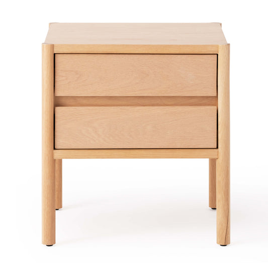 Monarch Double Drawer Nightstand - Oak main image