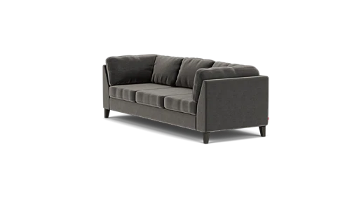 Salema Sofa - Seoul Flannel, Black Legs Image - 5