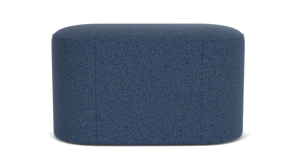 Oval Ottoman - Ola Denim