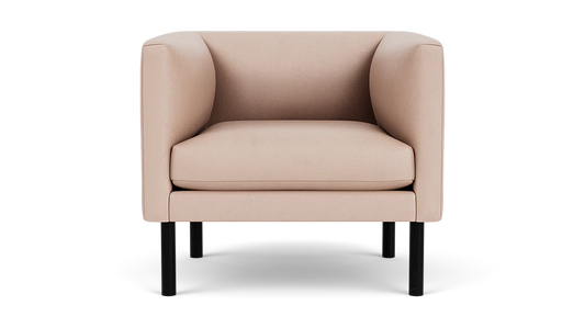 Replay Club Chair - Paloma Pink, Black Image - 1