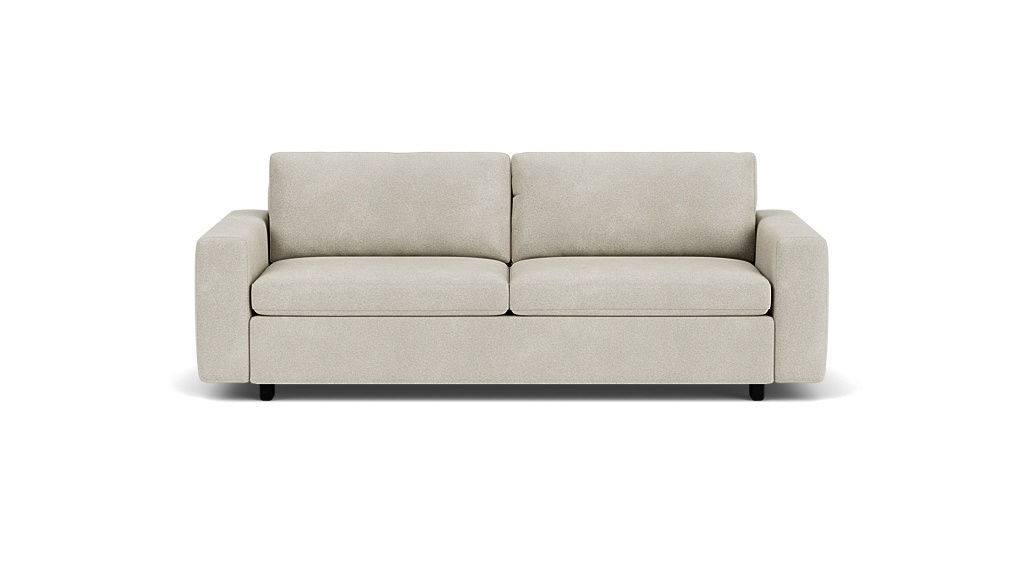 Reva Sleeper Sofa - Ava Cloud, Black Ash Legs
