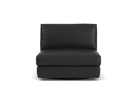 Cello Armless Swivel Chair - Ecco Marone Image - 1