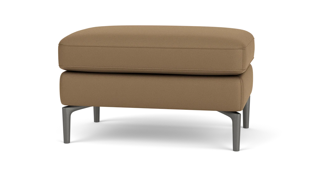 Eve Ottoman - Classic Wheat, Anthracite Legs