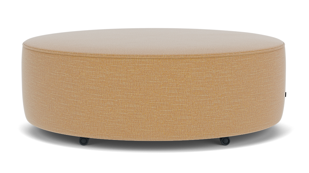 The Wander Ellipse Ottoman - Ceder Burnt Yellow, Castors