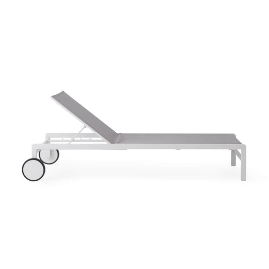 Cape Outdoor Chaise - White main image
