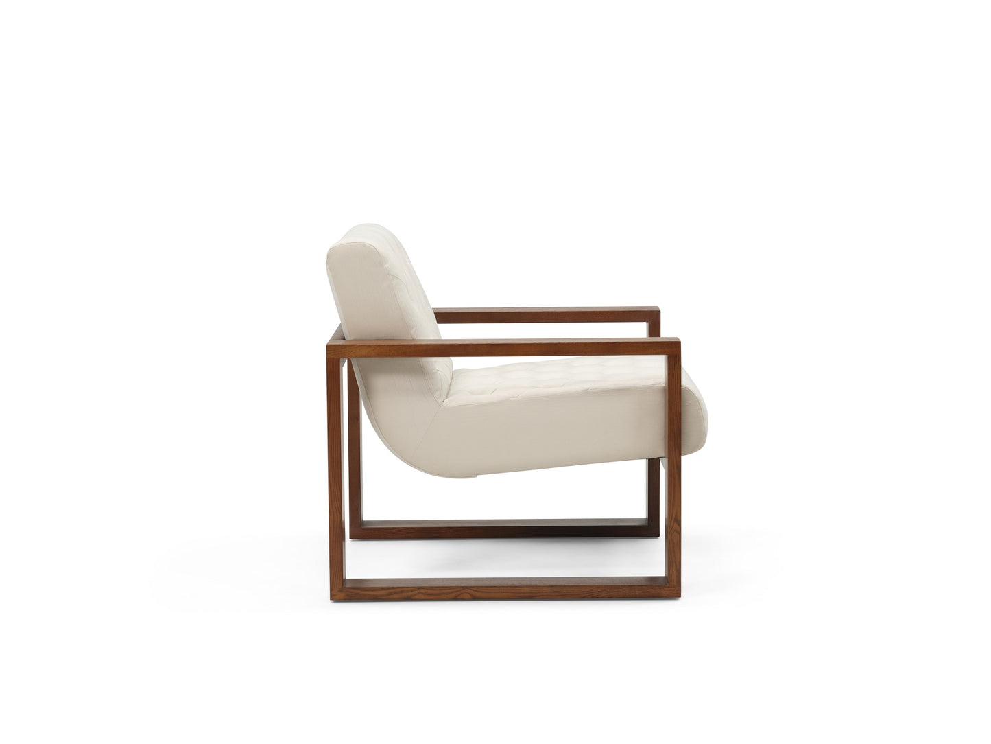 Wyatt Tufted Chair - Prestige Vanilla  - Wood  lifestyle image