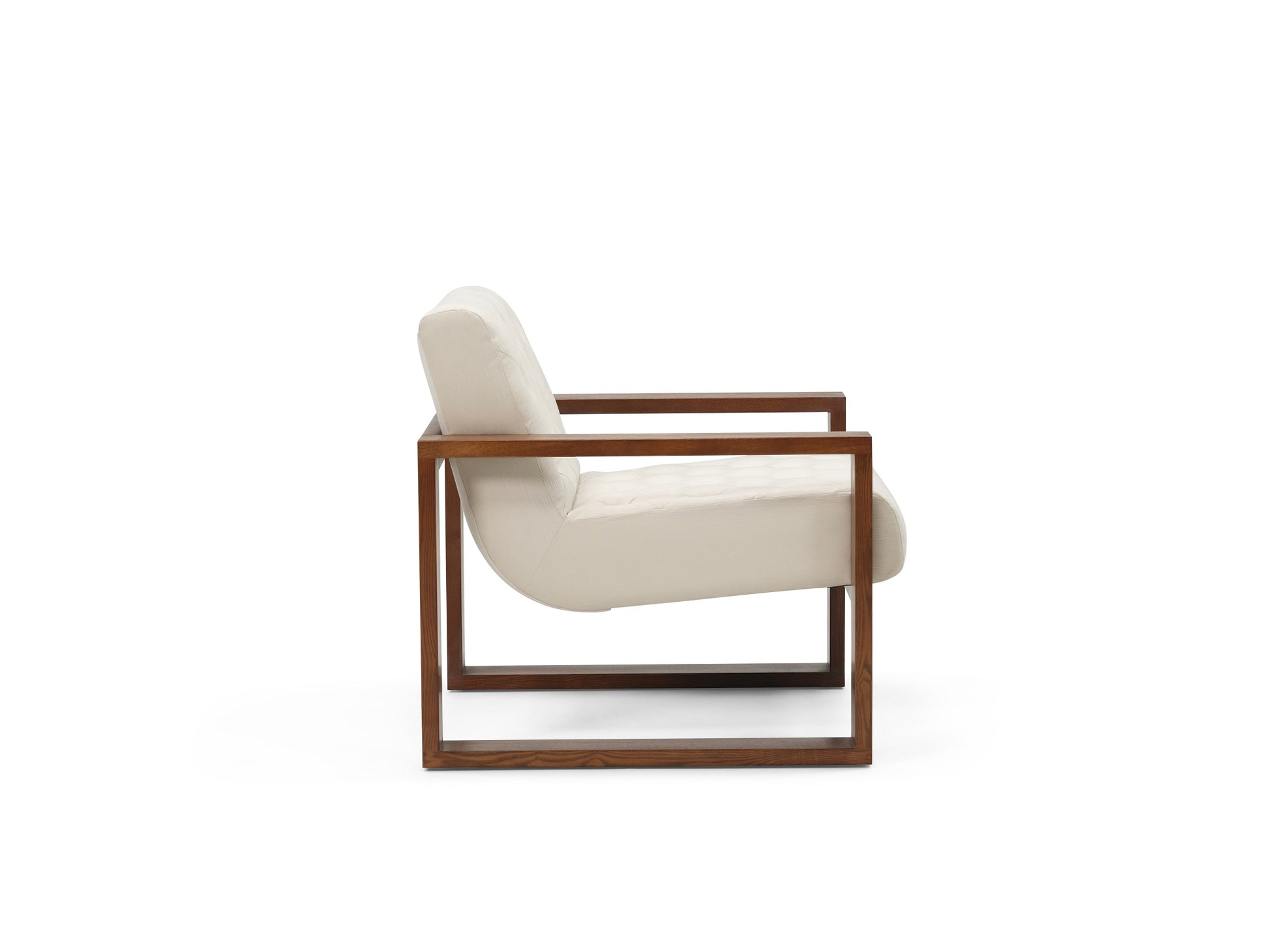 Wyatt Tufted Chair - Prestige Vanilla  - Wood  lifestyle image
