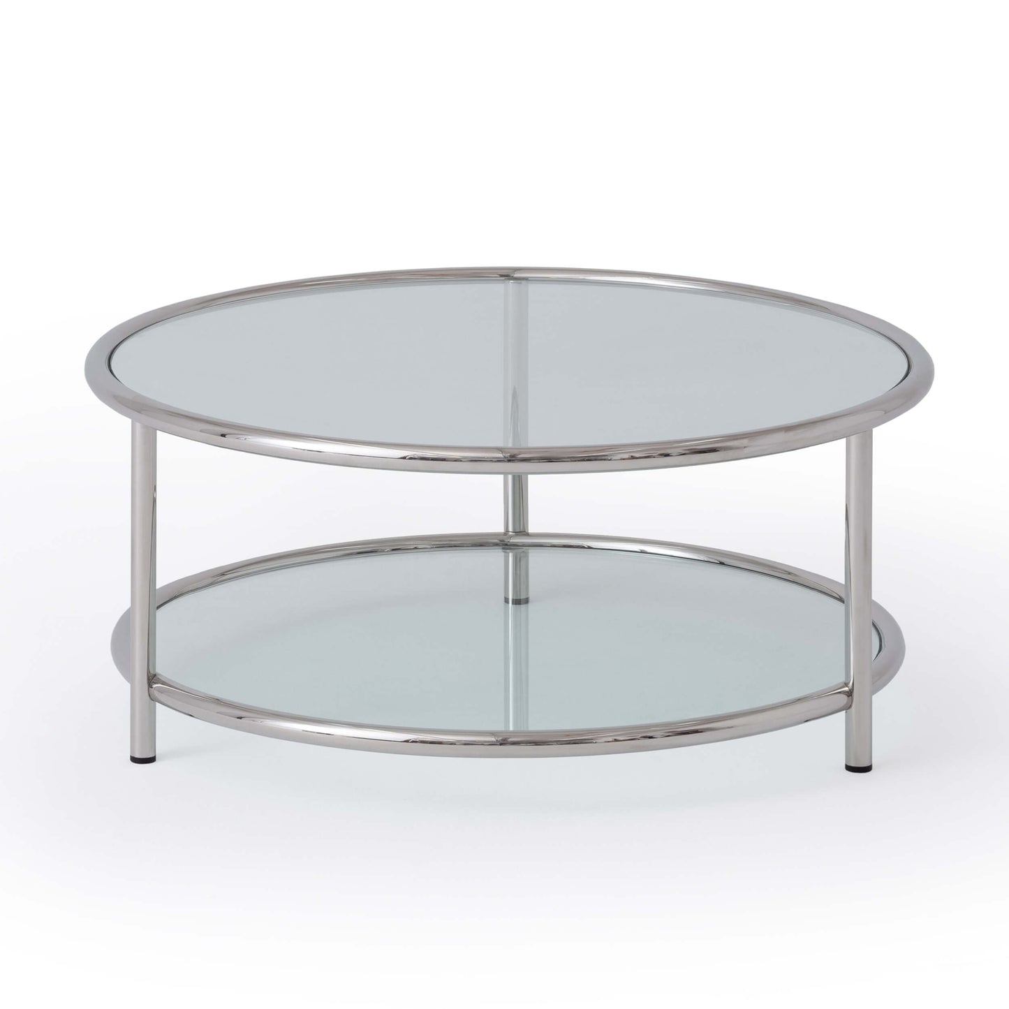 Tubular Coffee Table - Round - Stainless Steel main image