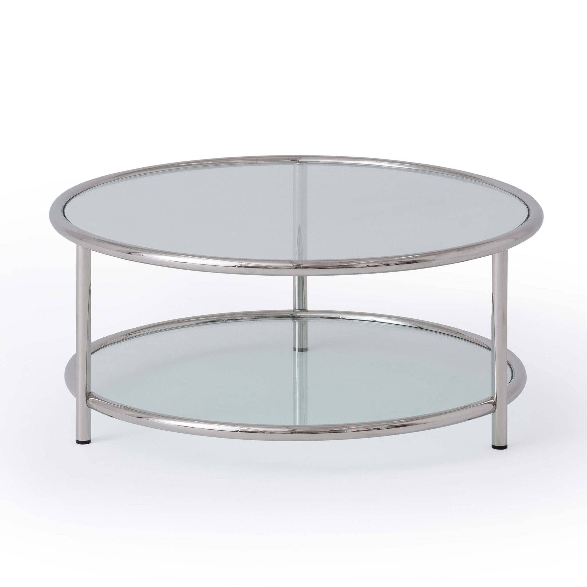 Tubular Coffee Table - Round - Stainless Steel main image