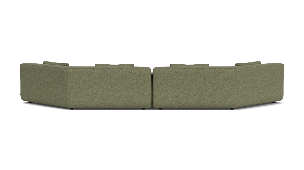 Bird canapé modulaire à deux pièces - Boucle Green