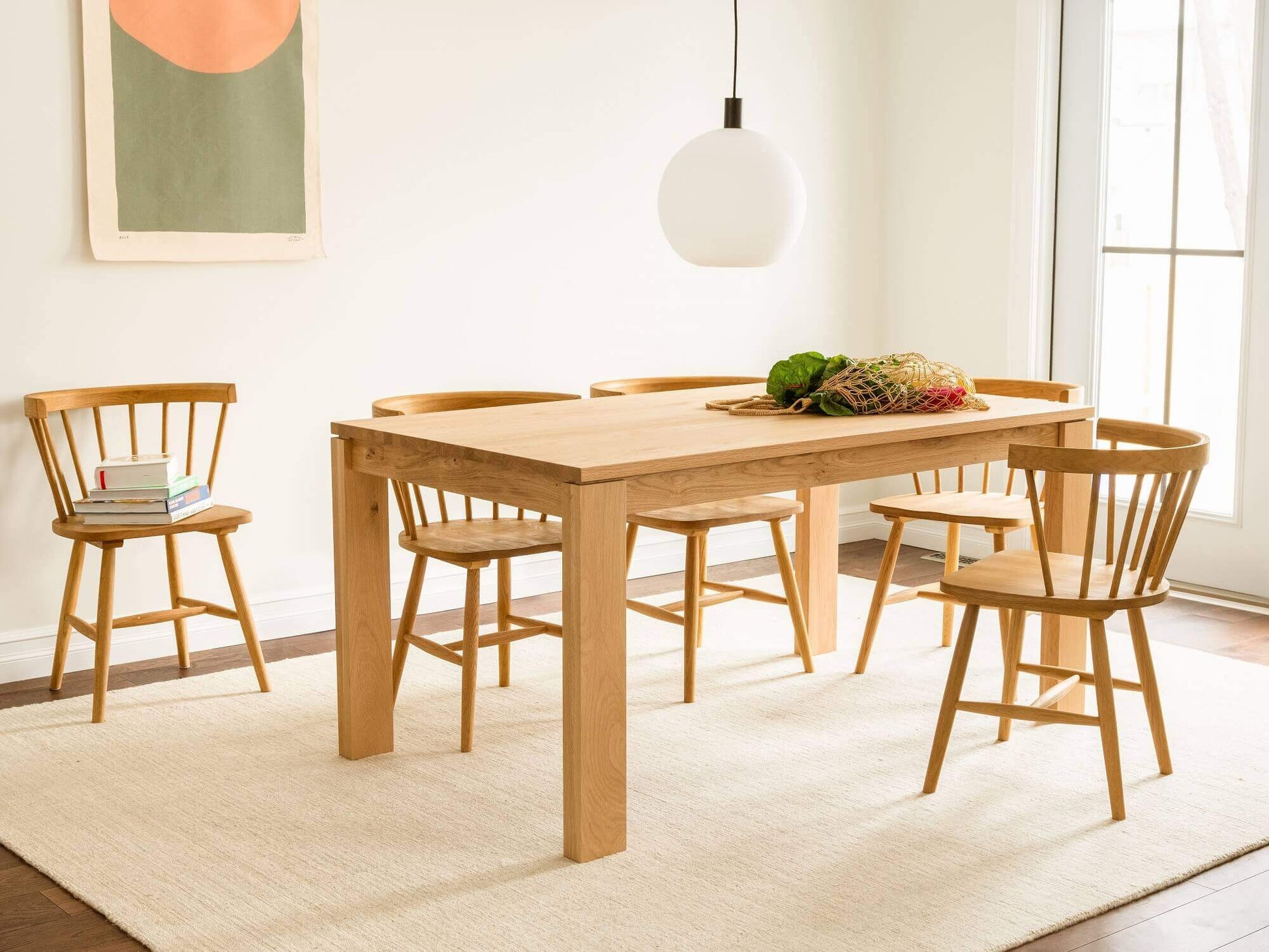 Bon Expandable Dining Table - 74” (Expandable to 96”) - Oak lifestyle image