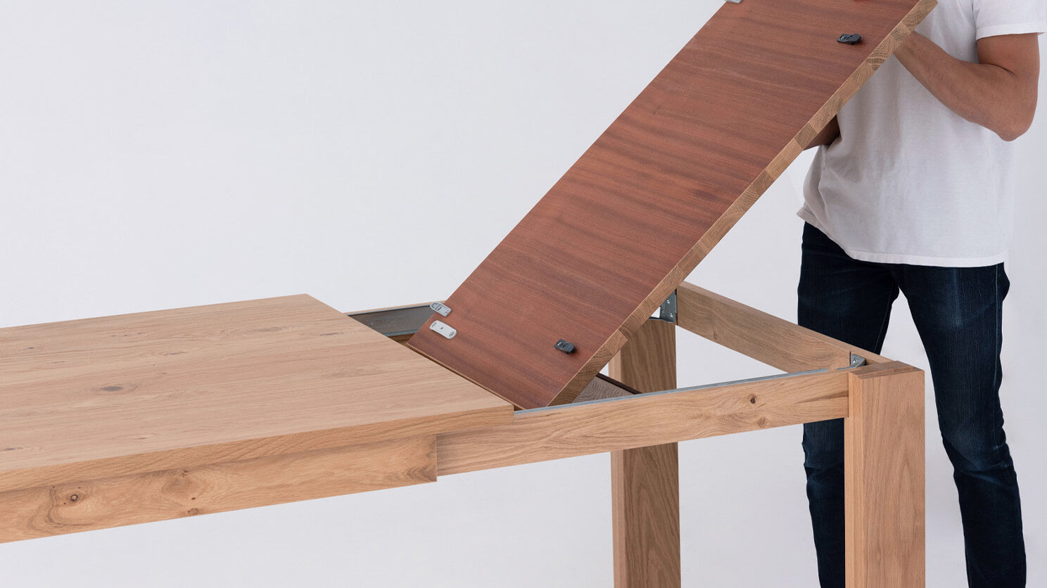 Bon Expandable Dining Table - 74” (Expandable to 96”) - Oak group image - 11