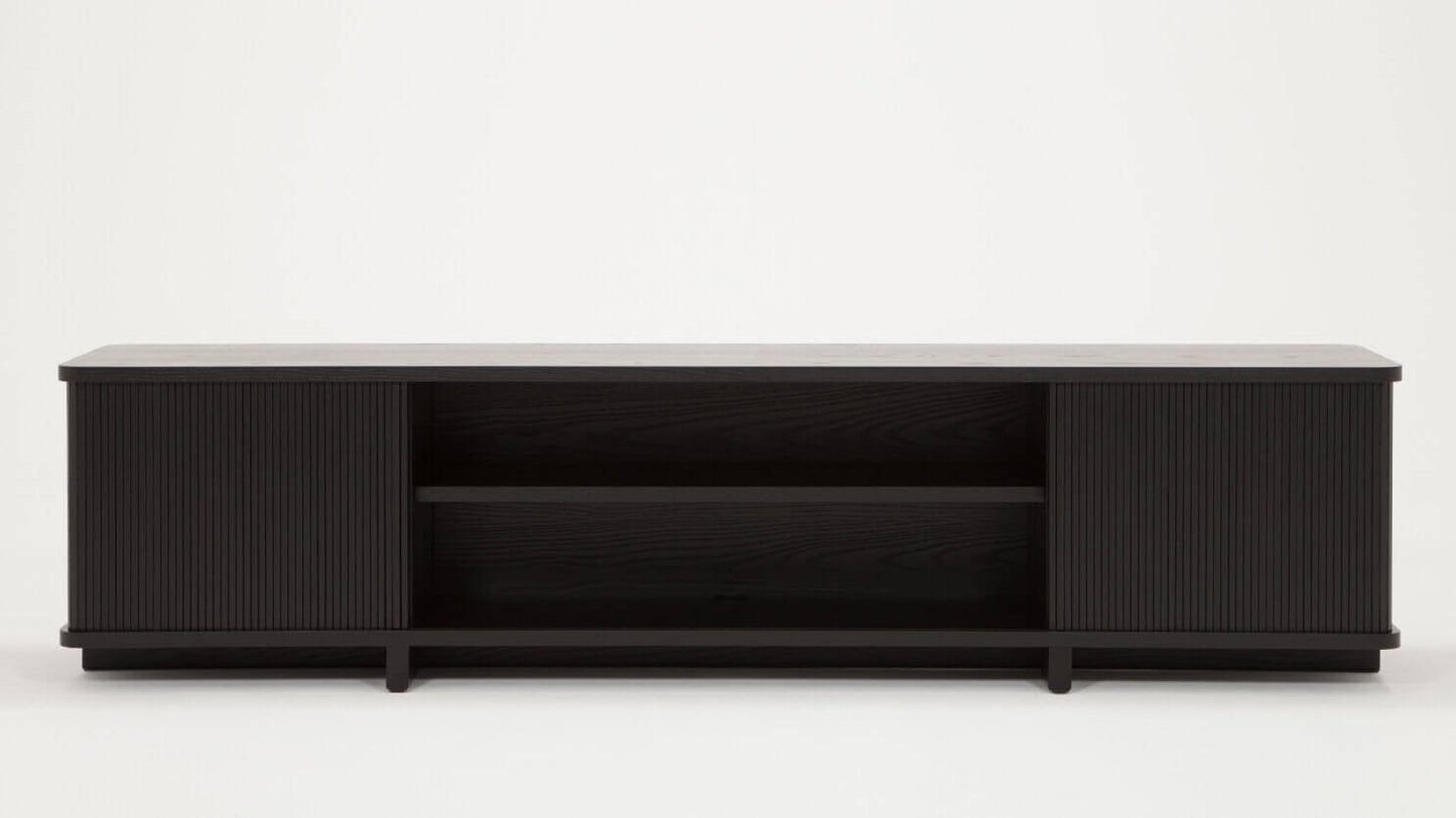 Tambour 86″ Credenza - Black group image - 3