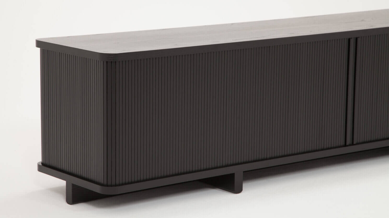 Tambour 86″ Credenza - Black group image - 4