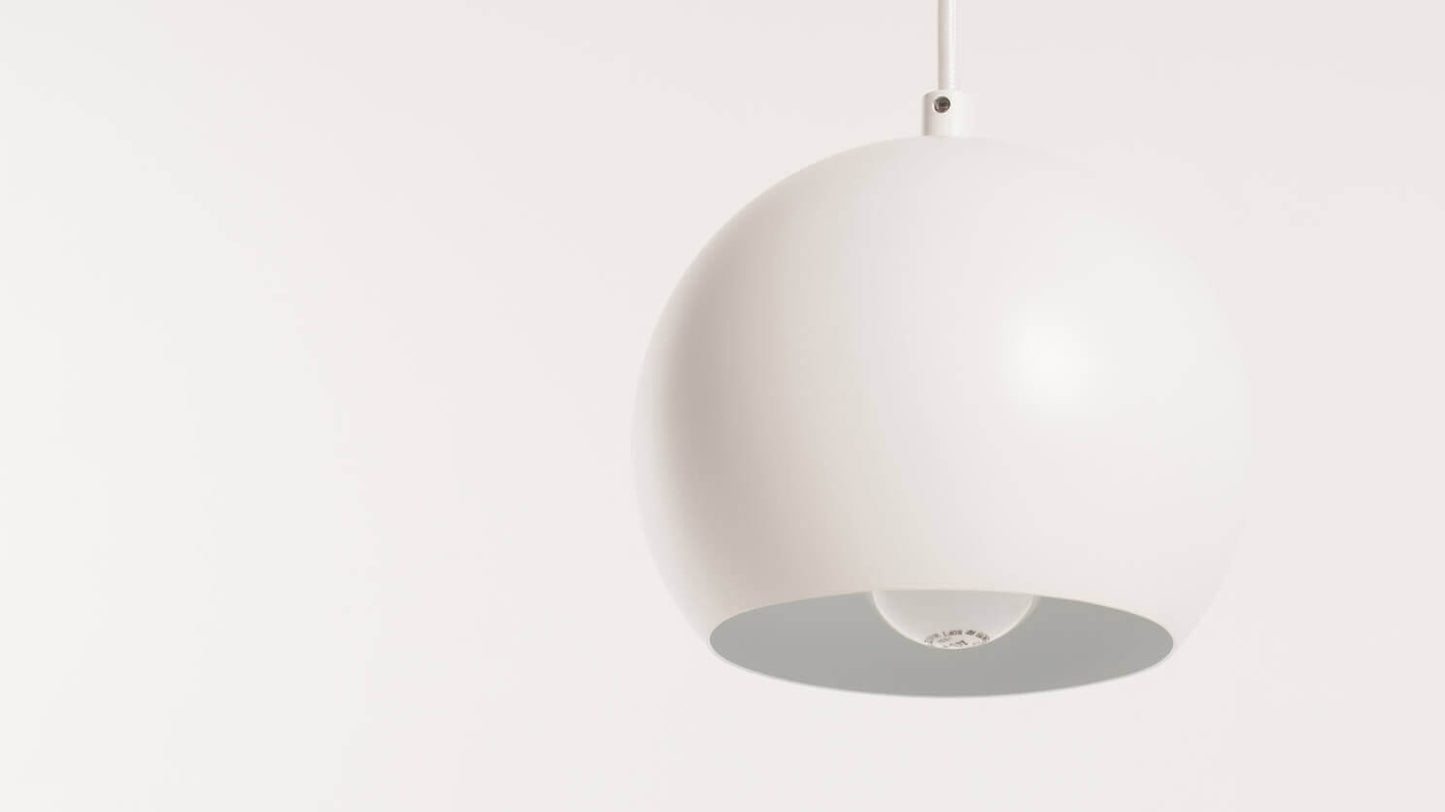 Ball Pendant - Matte White group image - 2