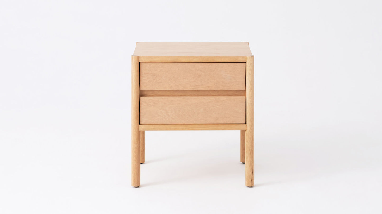 Monarch Double Drawer Nightstand - Oak group image - 1