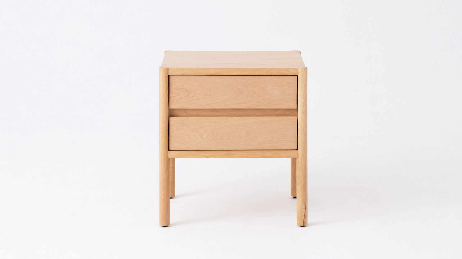 Monarch Double Drawer Nightstand - Oak group image - 1