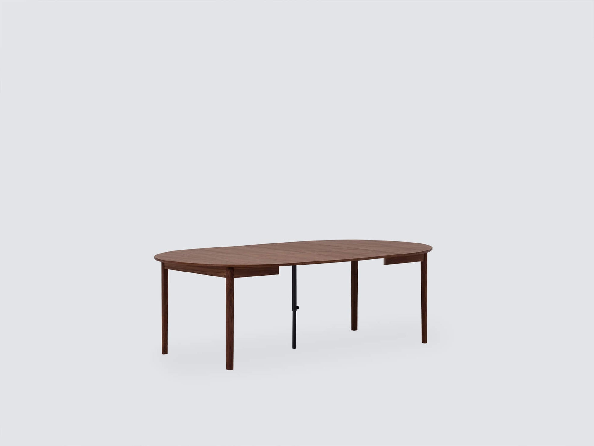 Ease Round Expandable Dining Table - Walnut (52″ to 91″) - Ease Round Table - Walnut group image - 4