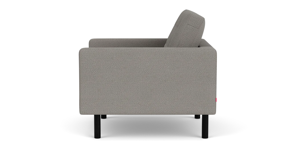 Joan Fauteuil - Panama Grey -  Noir