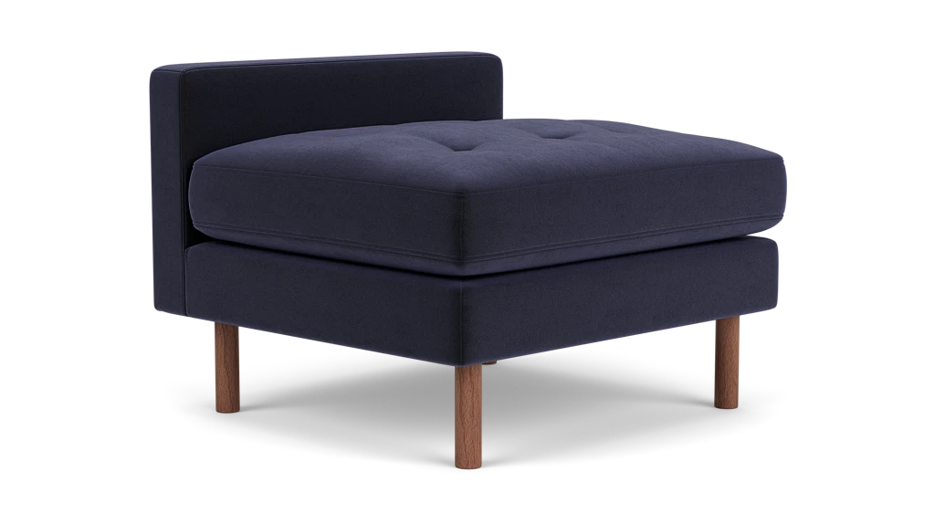 Joan Extended Seat - Seoul Uniform, Walnut Legs