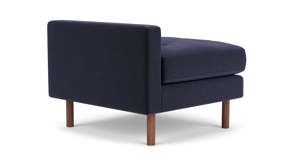 Joan Extended Seat - Seoul Uniform, Walnut Legs